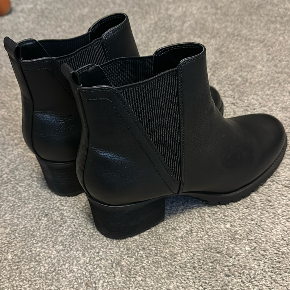 Black Leather MIA Ankle Boots - Size 11